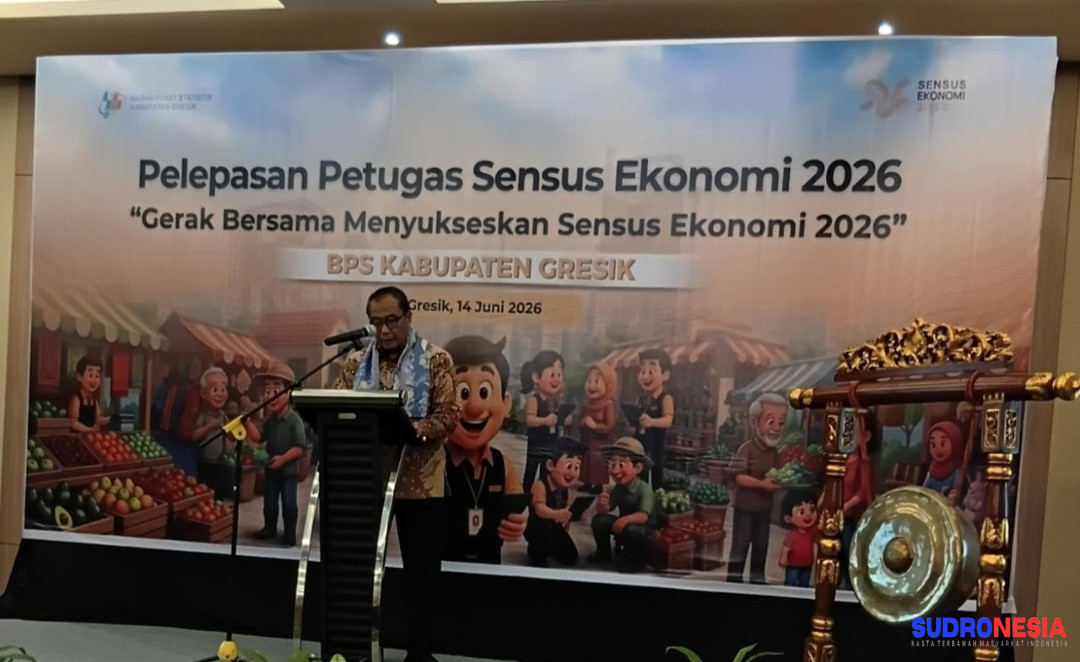 Kick Off Sensus Ekonomi Dimulai, 1.095 Petugas di Gresik Siap Turun ke Lapangan Setelah Digembleng 4 Hari
